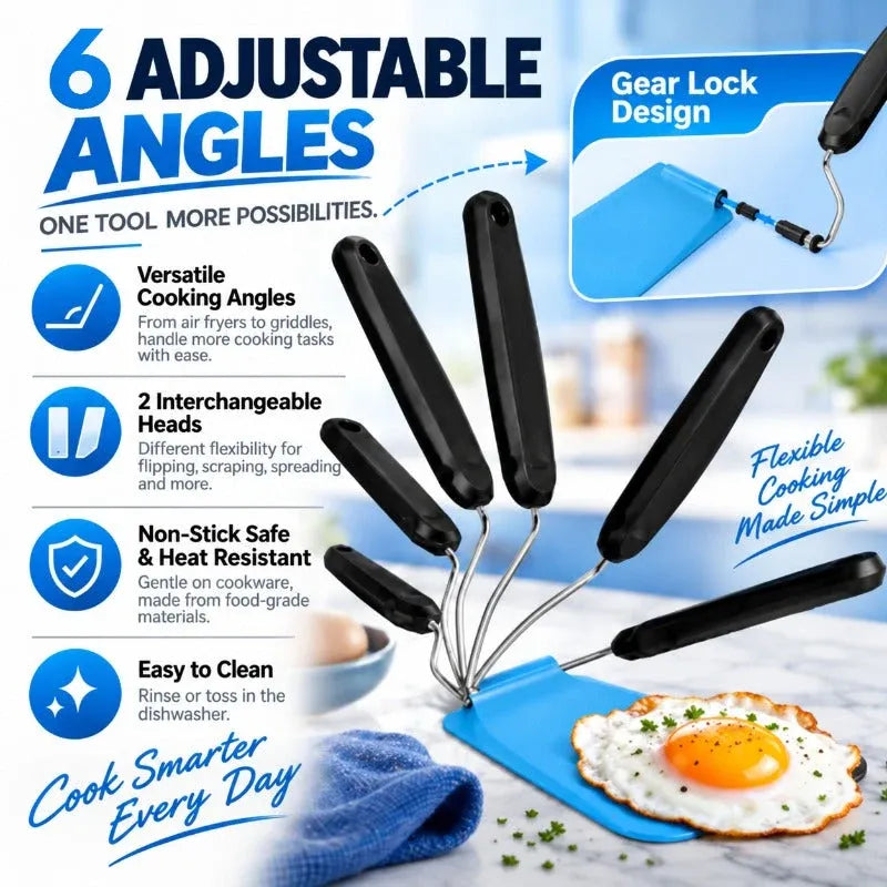 6-Angle Locking Kitchen Spatula