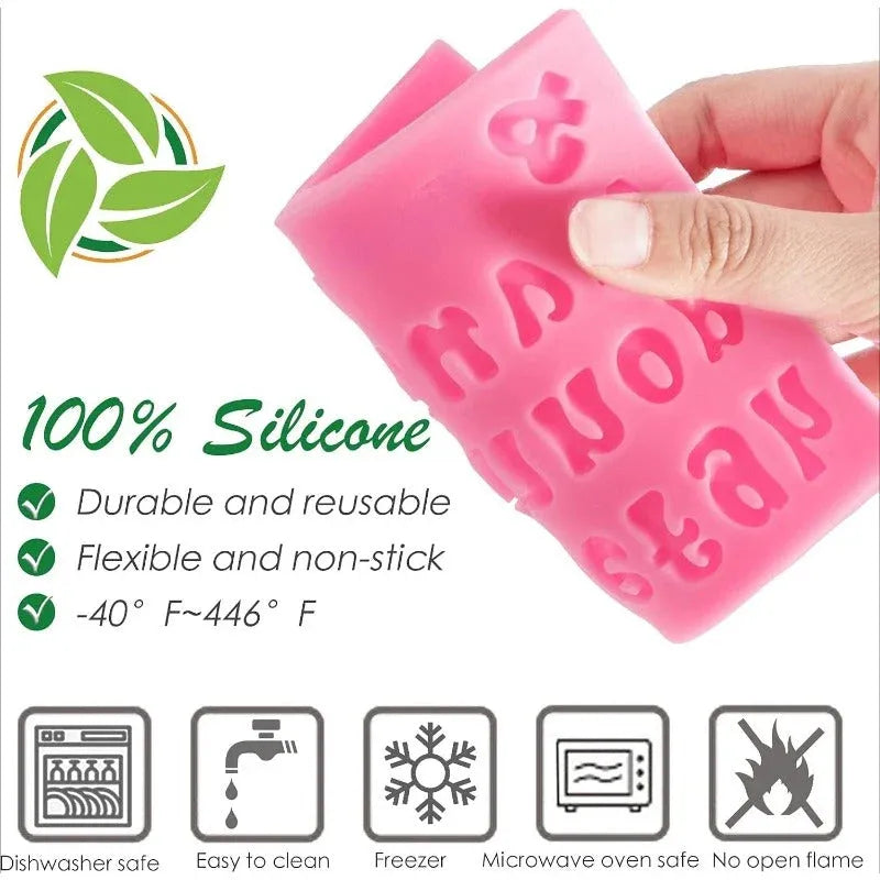 4-Piece Silicone Alphabet Set