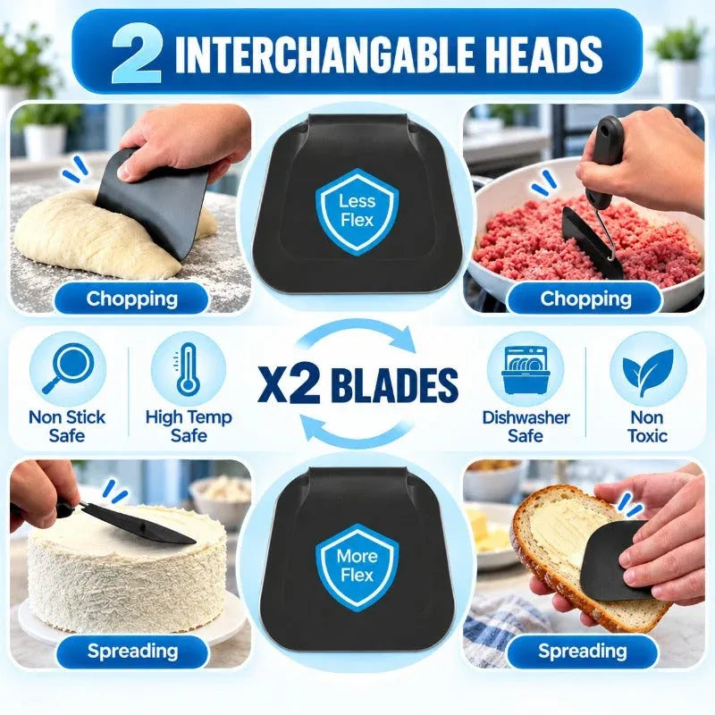 6-Angle Locking Kitchen Spatula