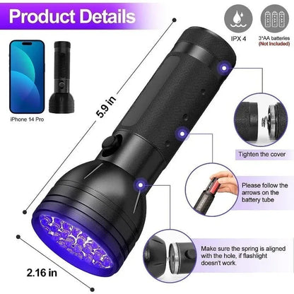 51-LED Blacklight Stain Finder