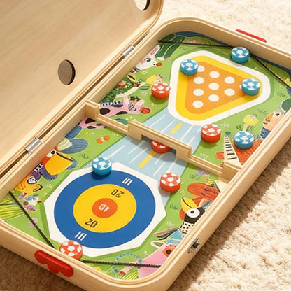 6-in-1 Wooden Tabletop Game for Kids