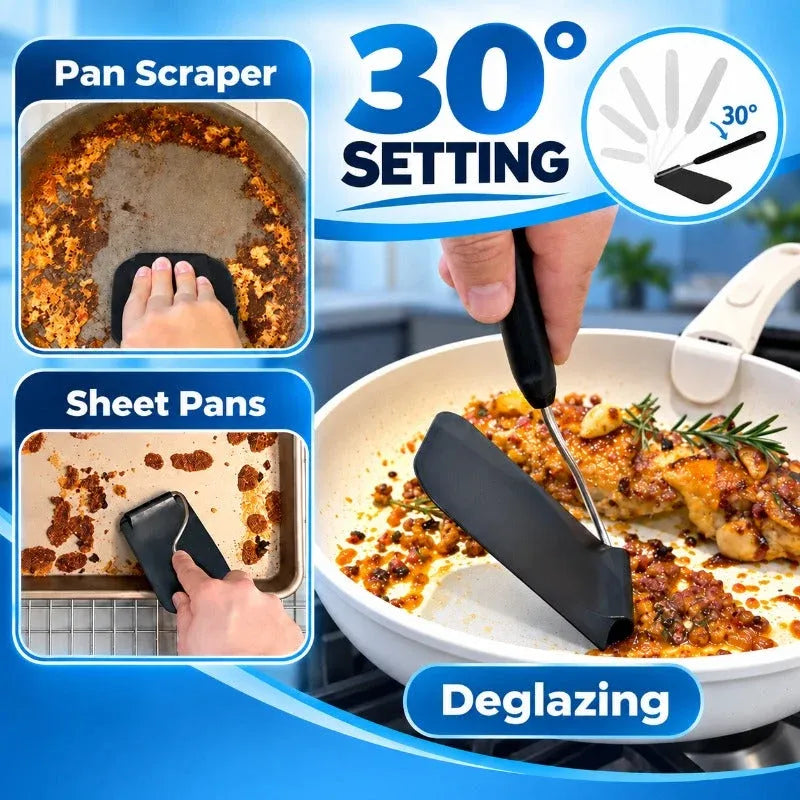 6-Angle Locking Kitchen Spatula